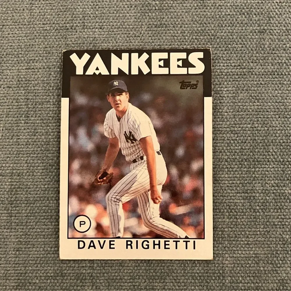 1986 Topps New York Yankees Baseball Card Trading Card